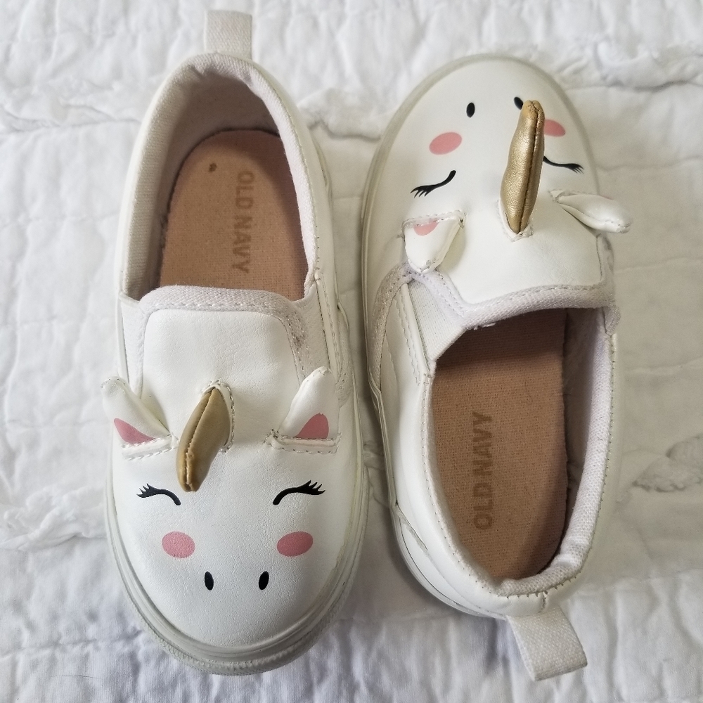 Old Navy UNICORN Slip On Sneakers 13.5 EUC - Picture 7 of 10